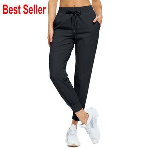 Stretchy Tapered Joggers Athletic Workout Pants with Pockets Minimal Chic